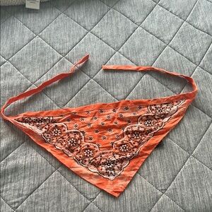 Zara Orange Hair Bandana Headband